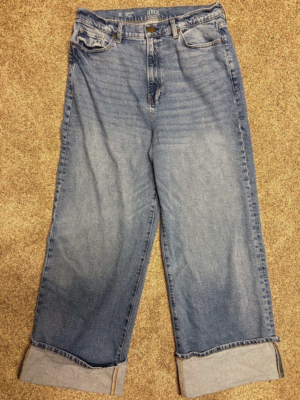a.n.a a new approach Highest-Rise  Wide-Leg Women's Jeans Size 12